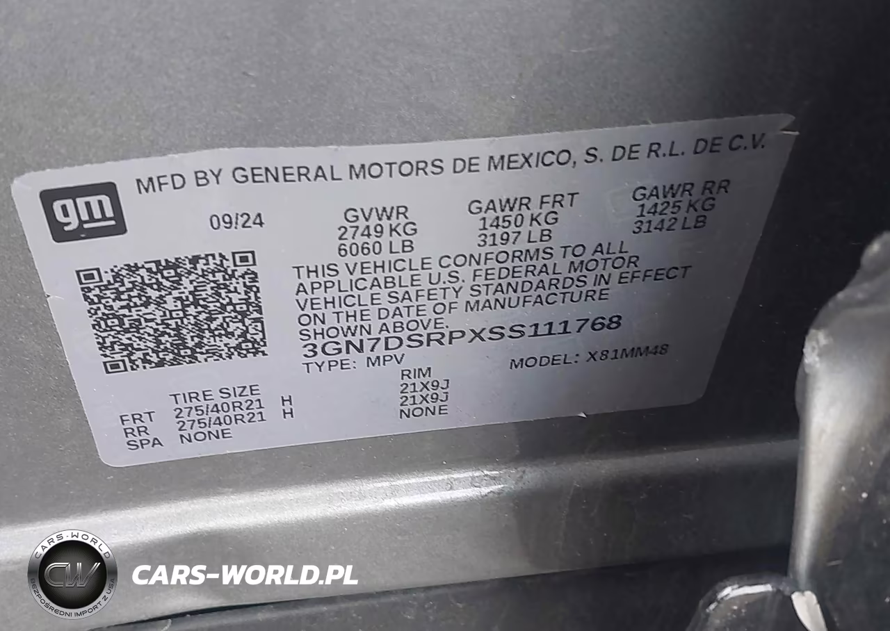 2025 Chevrolet Equinox Ev Rs VIN:3GN7DSRPXSS111768 - 9