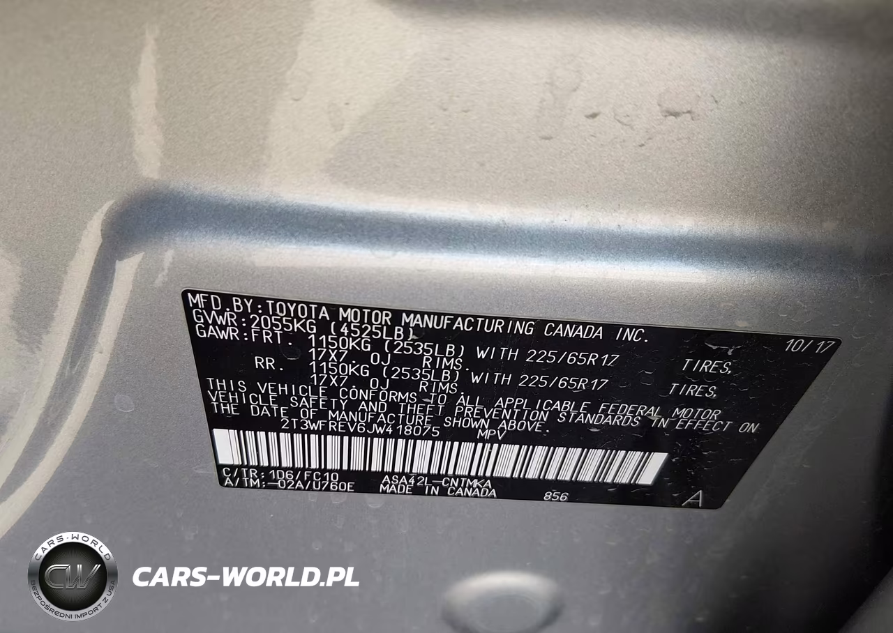 2018 Toyota Rav4 Xle VIN:2T3WFREV6JW418075 - 9