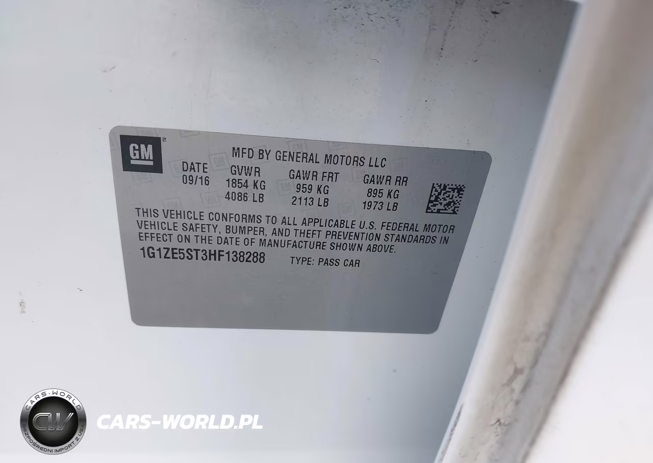 2017 Chevrolet Malibu 1Lt VIN:1G1ZE5ST3HF138288 - 9