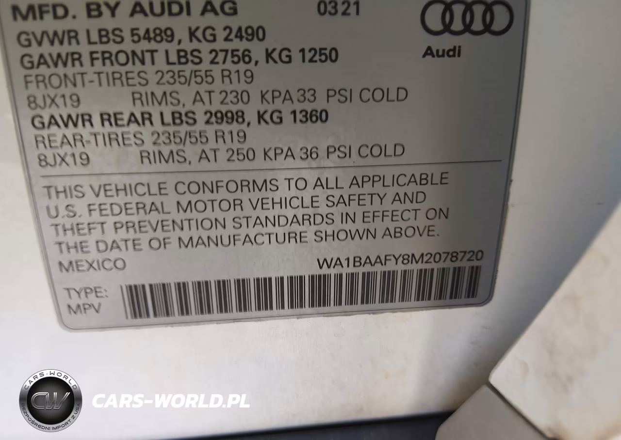 2021 Audi Q5 Premium Plus 45 Tfsi Quattro S Tronic VIN:WA1BAAFY8M2078720 - 9