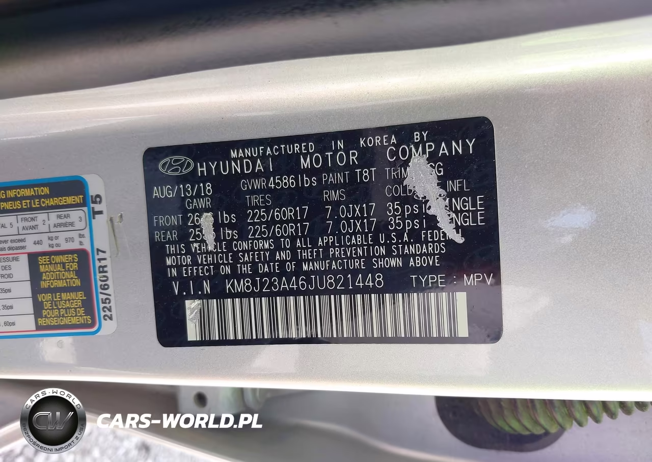2018 Hyundai Tucson Se VIN:KM8J23A46JU821448 - 9