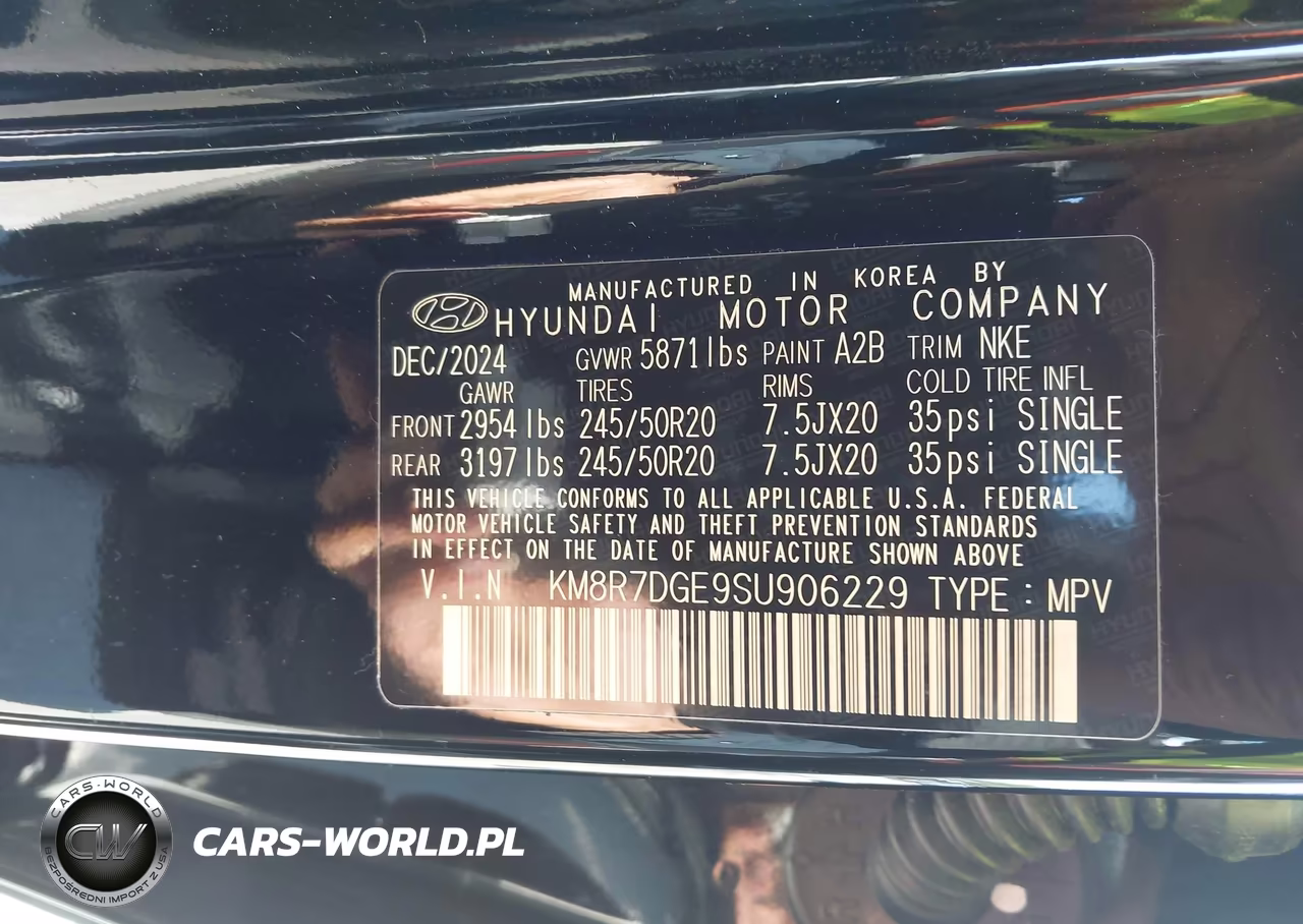 2025 Hyundai Palisade Calligraphy Night Edition VIN:KM8R7DGE9SU906229 - 9