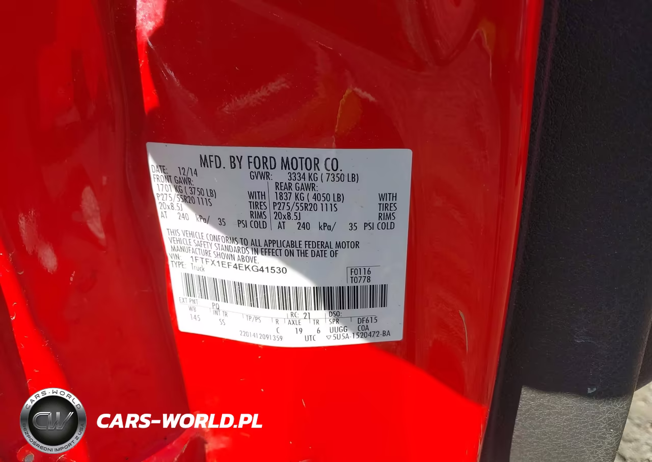 2014 Ford F-150 Stx VIN:1FTFX1EF4EKG41530 - 9