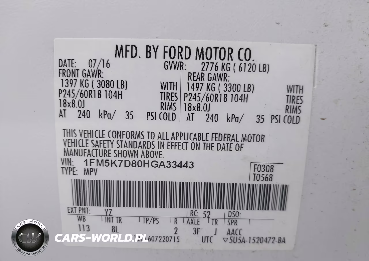 2017 Ford Explorer Xlt VIN:1FM5K7D80HGA33443 - 9