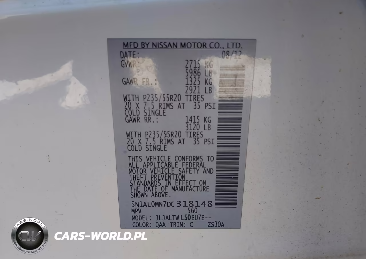 2013 Infiniti Jx35 VIN:5N1AL0MN7DC318148 - 9