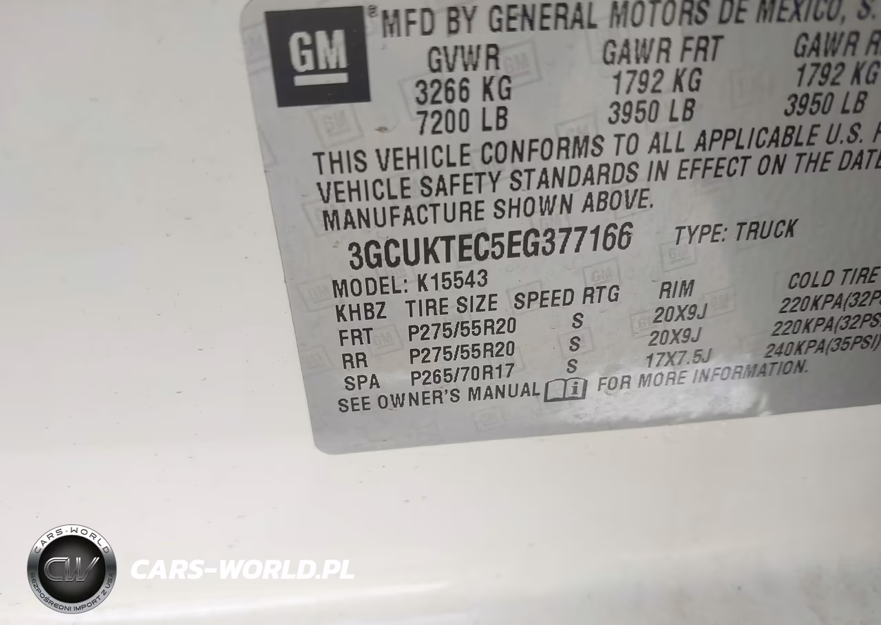 2014 Chevrolet Silverado 1500 High Country VIN:3GCUKTEC5EG377166 - 9
