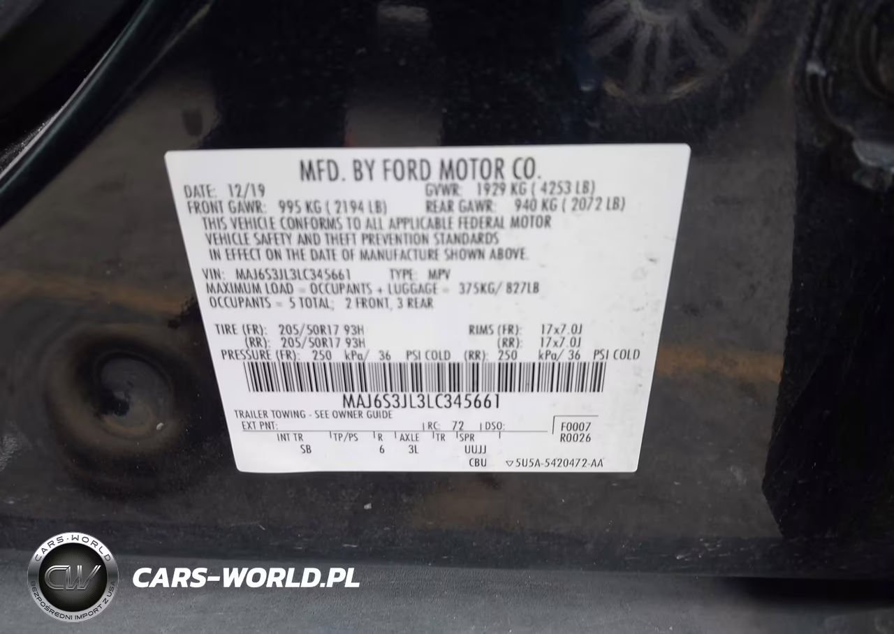 2020 Ford Ecosport Ses VIN:MAJ6S3JL3LC345661 - 9