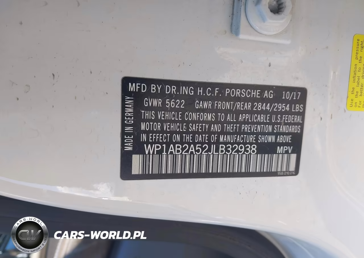 2018 Porsche Macan S VIN:WP1AB2A52JLB32938 - 9