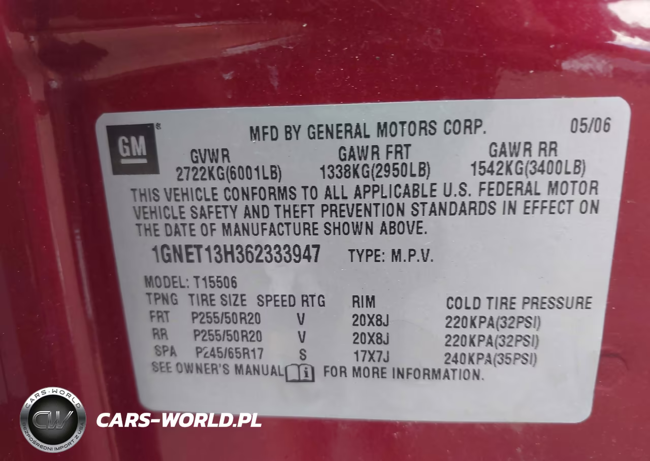 2006 Chevrolet Trailblazer Lt VIN:1GNET13H362333947 - 9