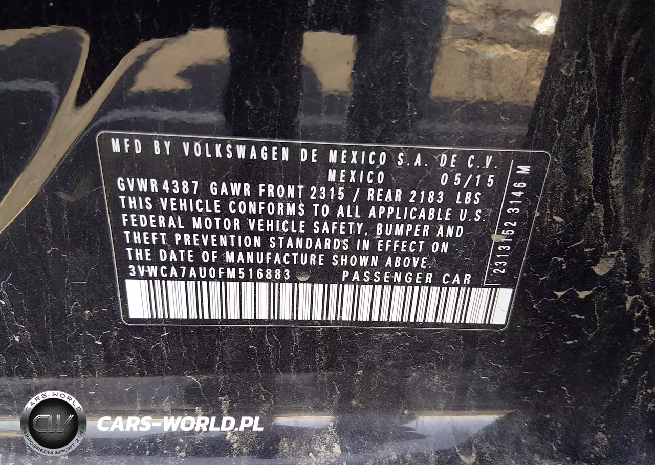 2015 Volkswagen Golf Sportwagen Tdi Se 4-Door VIN:3VWCA7AU0FM516883 - 9
