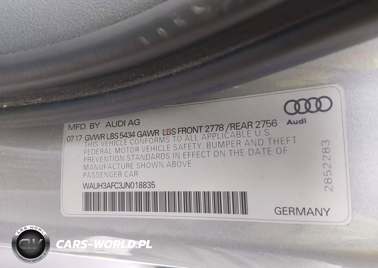 2018 Audi A6 3.0T Premium VIN:WAUH3AFC3JN018835 - 9