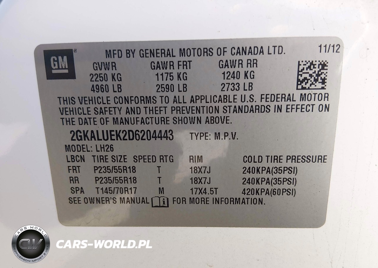 2013 GMC Terrain Slt-1 VIN:2GKALUEK2D6204443 - 9