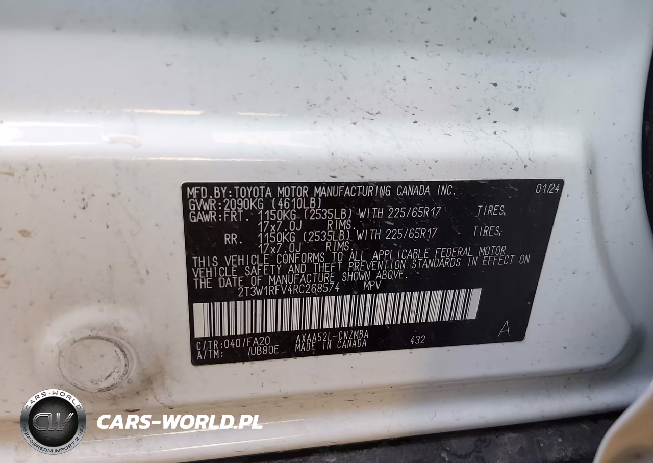 2024 Toyota Rav4 Xle VIN:2T3W1RFV4RC268574 - 9