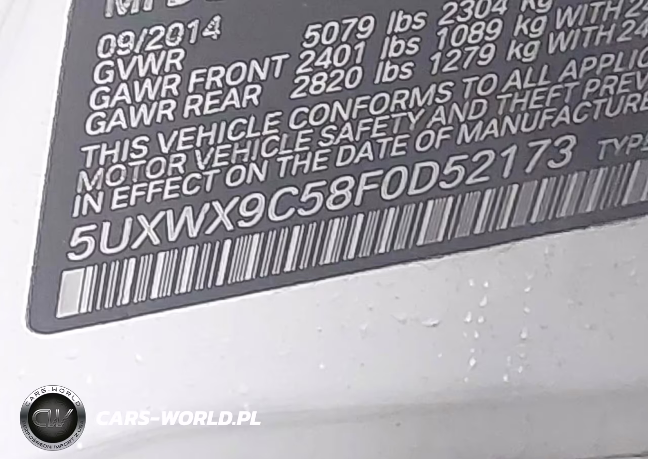 2015 BMW X3 xDrive28I VIN:5UXWX9C58F0D52173 - 9