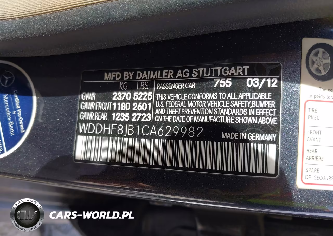 2012 Mercedes-Benz E 350 4Matic VIN:WDDHF8JB1CA629982 - 9
