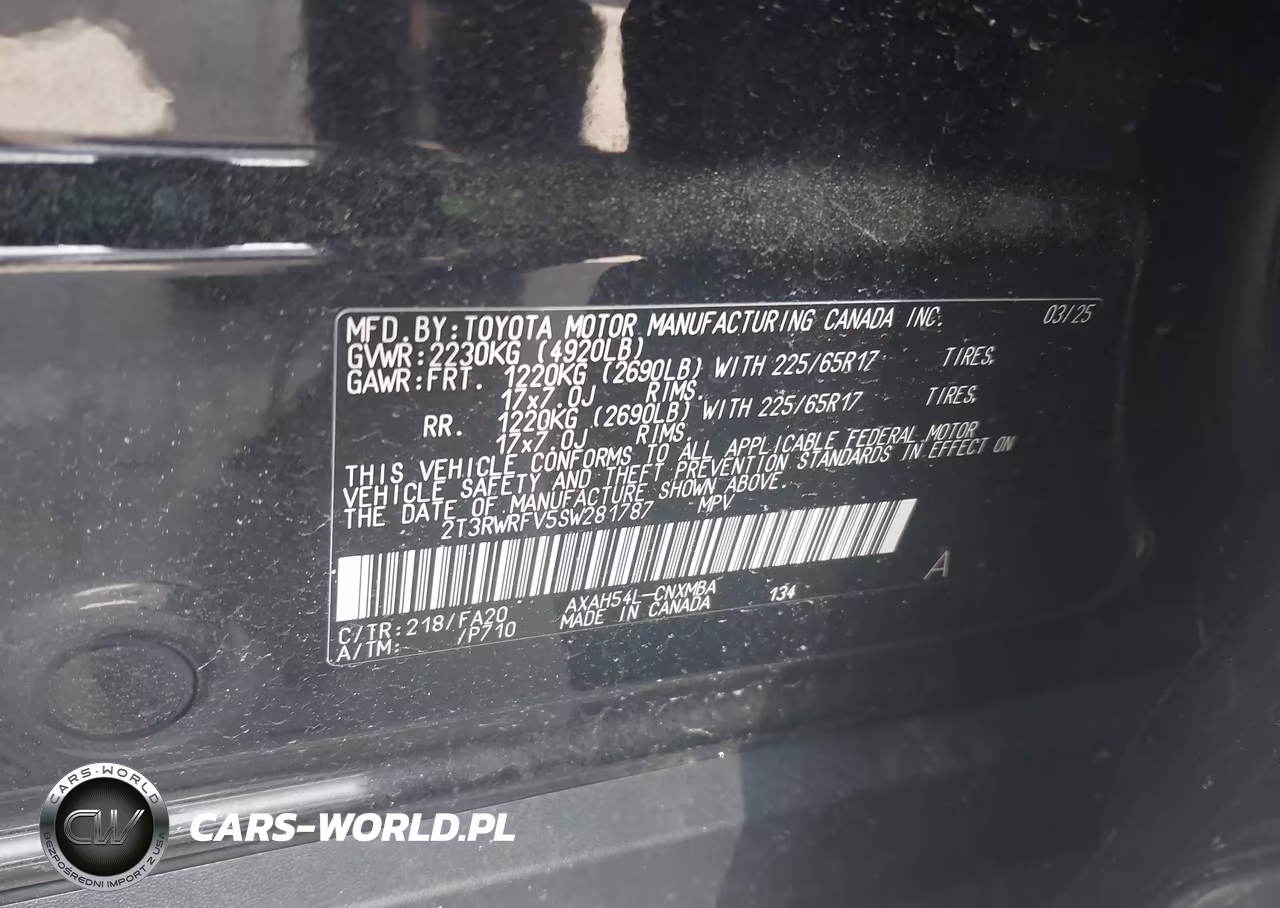 2025 Toyota Rav4 Hybrid Xle VIN:2T3RWRFV5SW281787 - 9