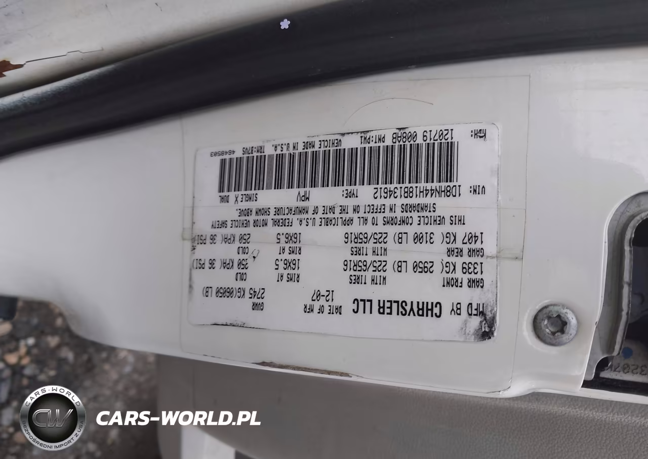 2008 Dodge Grand Caravan Se VIN:1D8HN44H18B134612 - 9