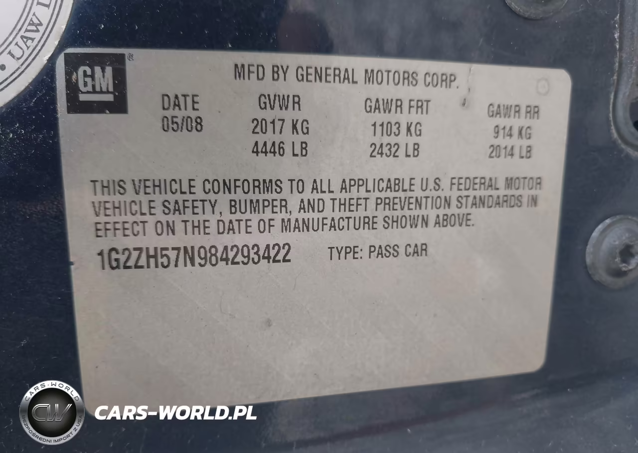 2008 Pontiac G6 Gt VIN:1G2ZH57N984293422 - 9