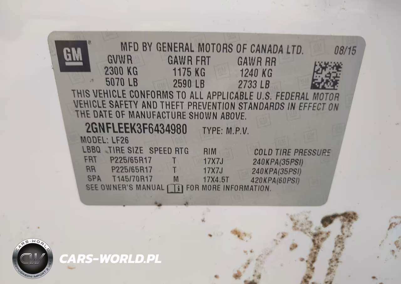 2015 Chevrolet Equinox Ls VIN:2GNFLEEK3F6434980 - 9