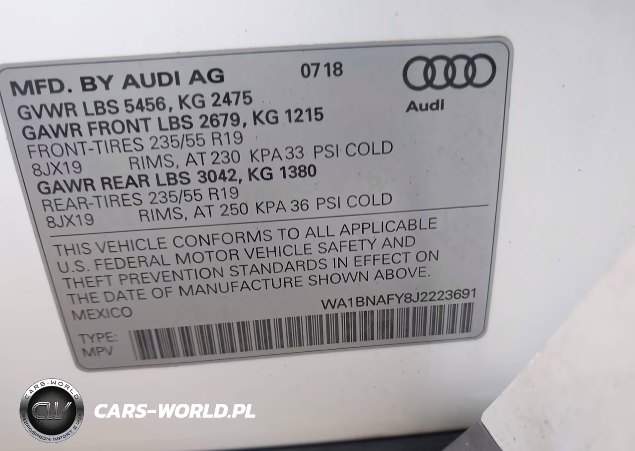 2018 Audi Q5 2.0T Premium-2.0T Tech Premium VIN:WA1BNAFY8J2223691 - 9
