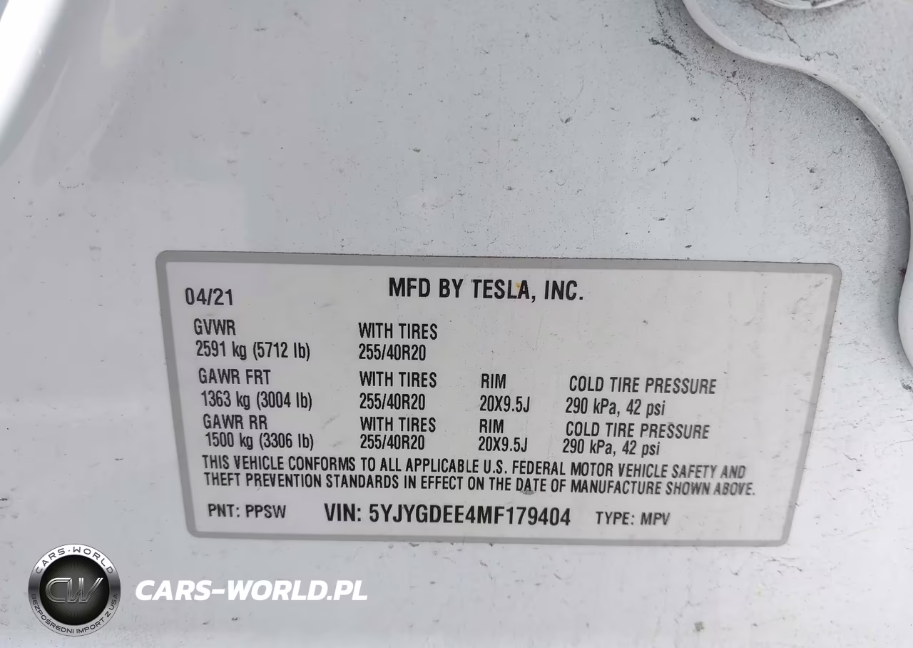 2021 Tesla Model Y Long Range Dual Motor All-Wheel Drive VIN:5YJYGDEE4MF179404 - 9