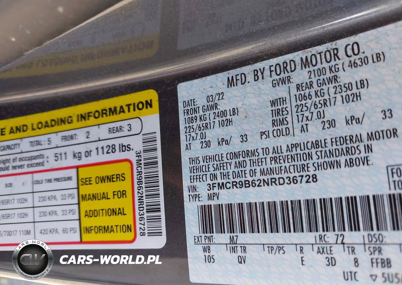2022 Ford Bronco Sport Big Bend VIN:3FMCR9B62NRD36728 - 9