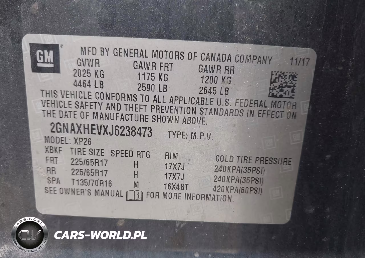 2018 Chevrolet Equinox Ls VIN:2GNAXHEVXJ6238473 - 9