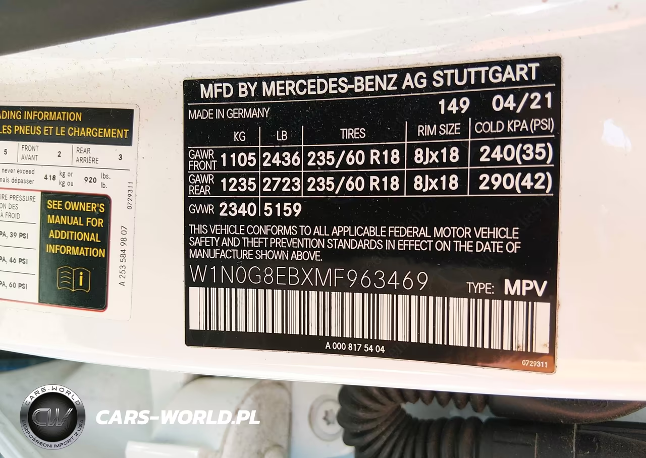 2021 Mercedes-Benz Glc 300 4Matic Suv VIN:W1N0G8EBXMF963469 - 9