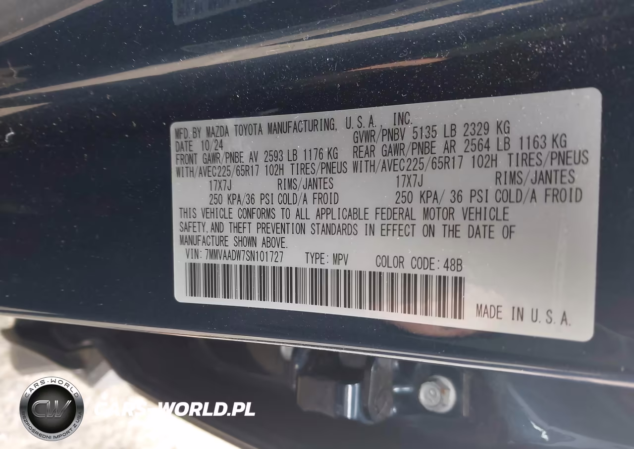 2025 Mazda Cx-50 Hybrid Premium Package VIN:7MMVAADW7SN101727 - 9