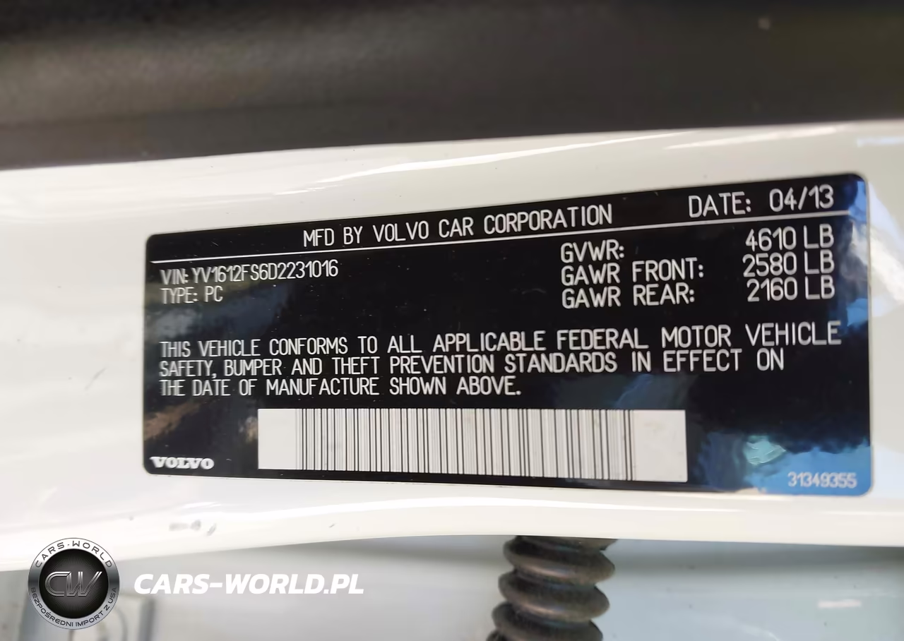 2013 Volvo S60 T5 VIN:YV1612FS6D2231016 - 9