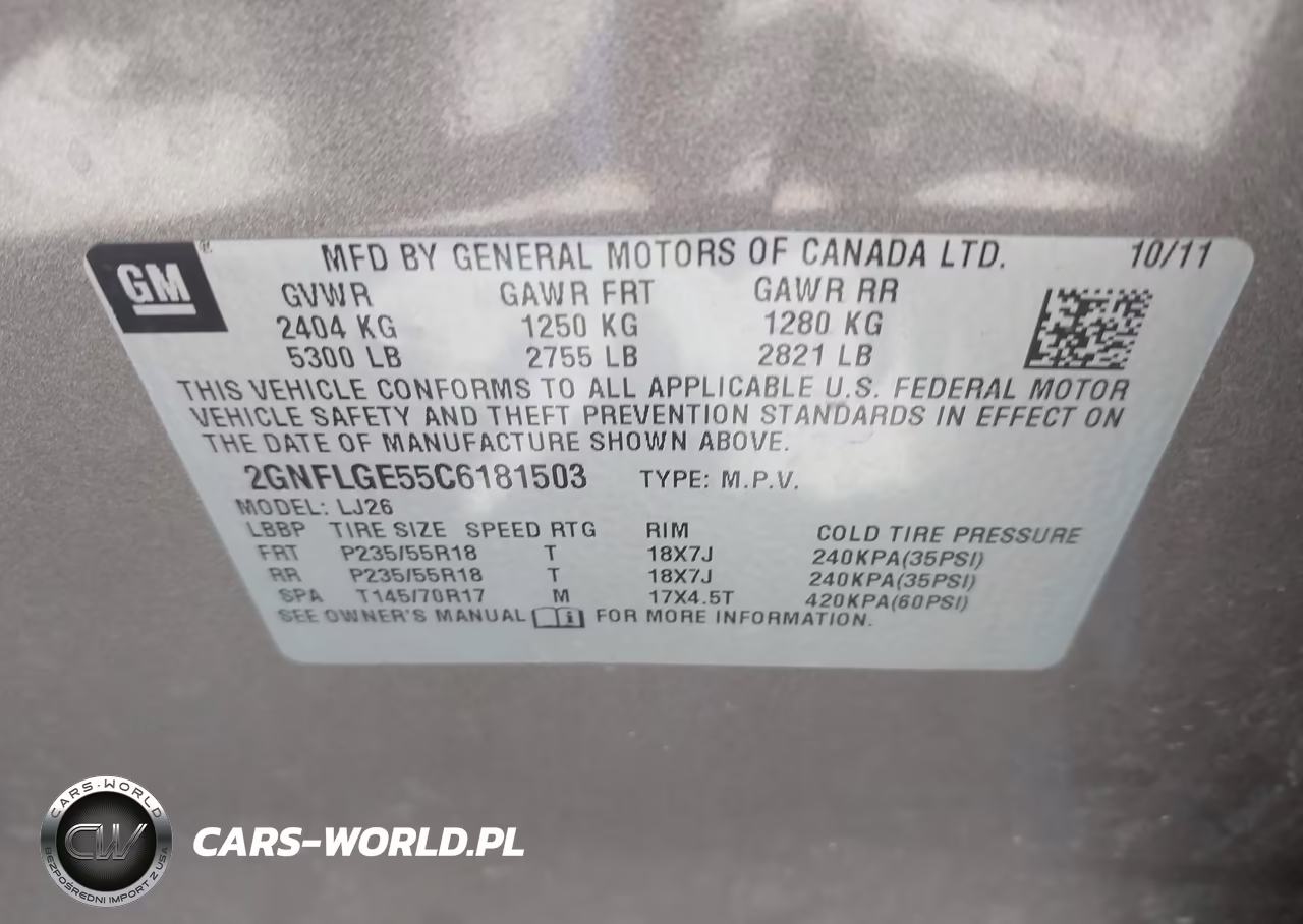 2012 Chevrolet Equinox Ltz VIN:2GNFLGE55C6181503 - 9