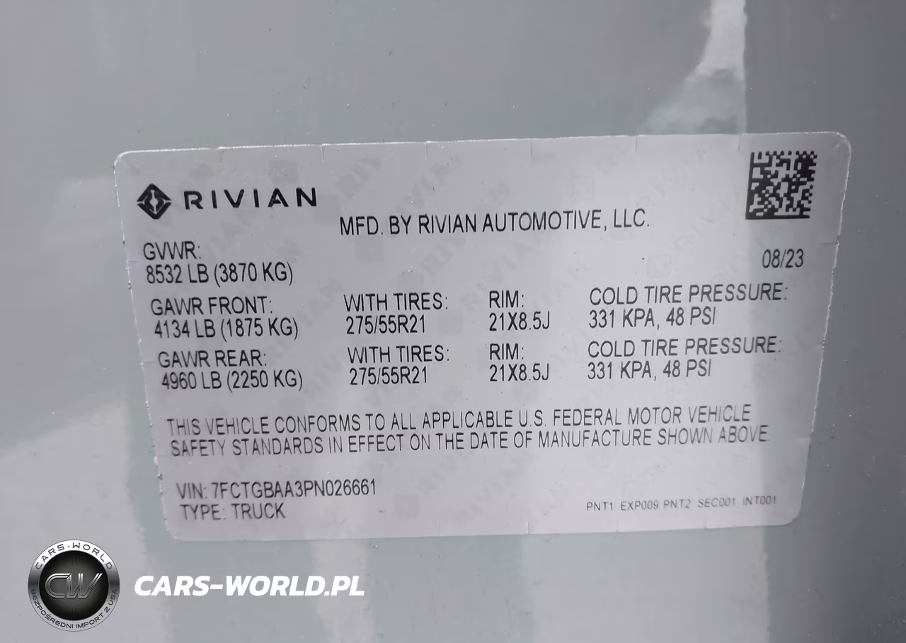 2023 Rivian R1T Adventure-Adventure Dual Motor Large Pack-Adventure Dual Motor Max Pack VIN:7FCTGBAA3PN026661 - 9