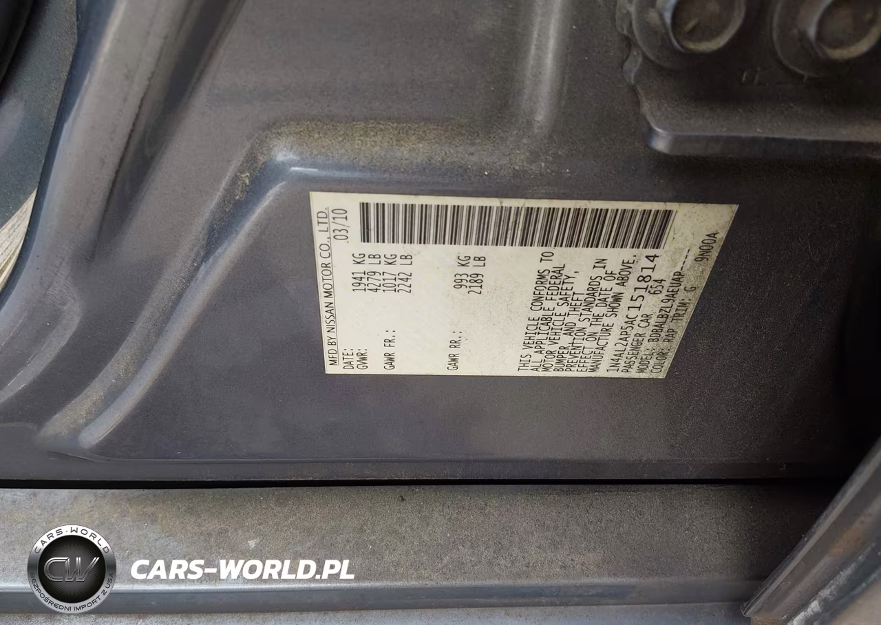 2010 Nissan Altima 2.5 S VIN:1N4AL2AP5AC151814 - 9