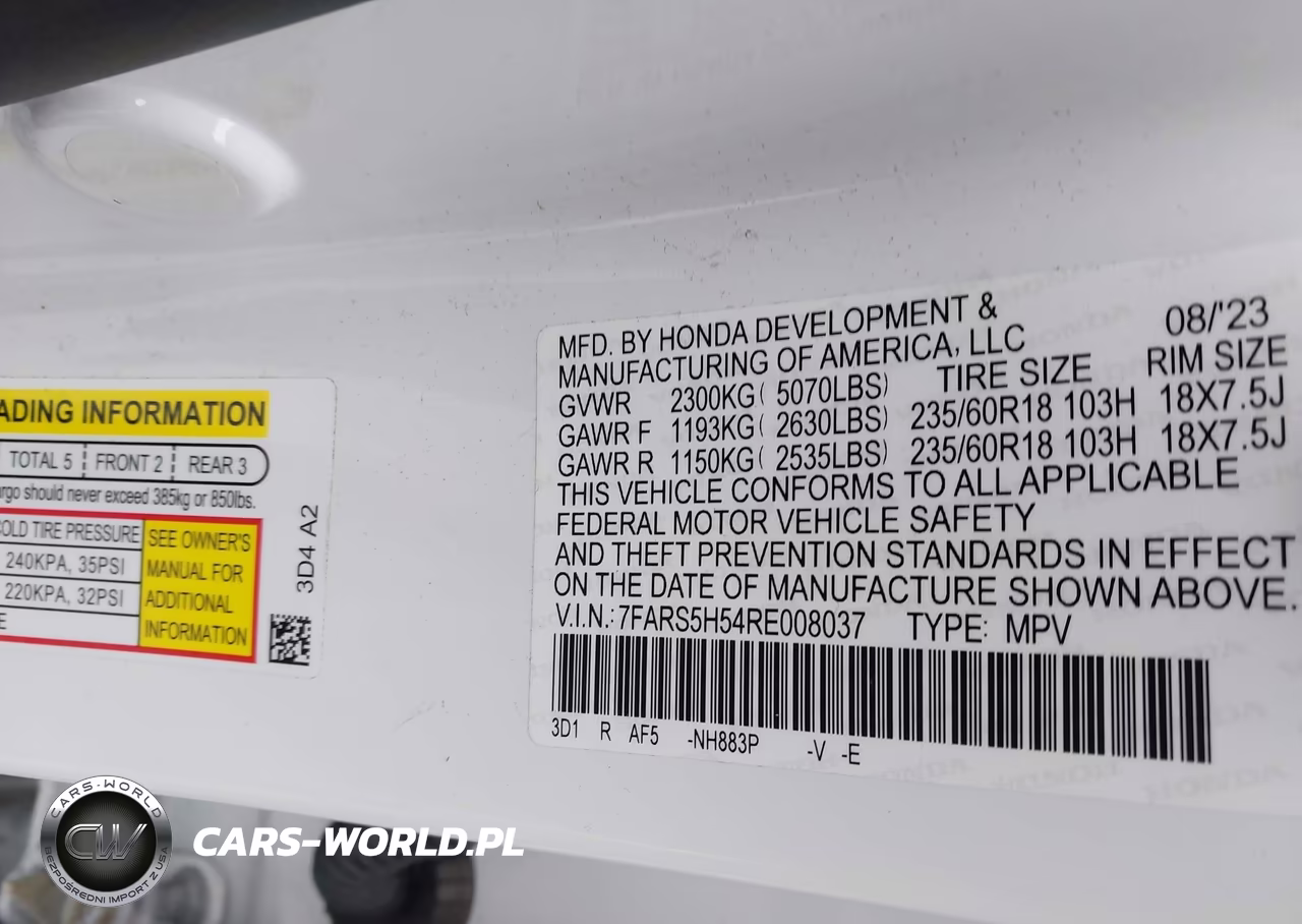 2024 Honda Cr-V Hybrid Sport VIN:7FARS5H54RE008037 - 9
