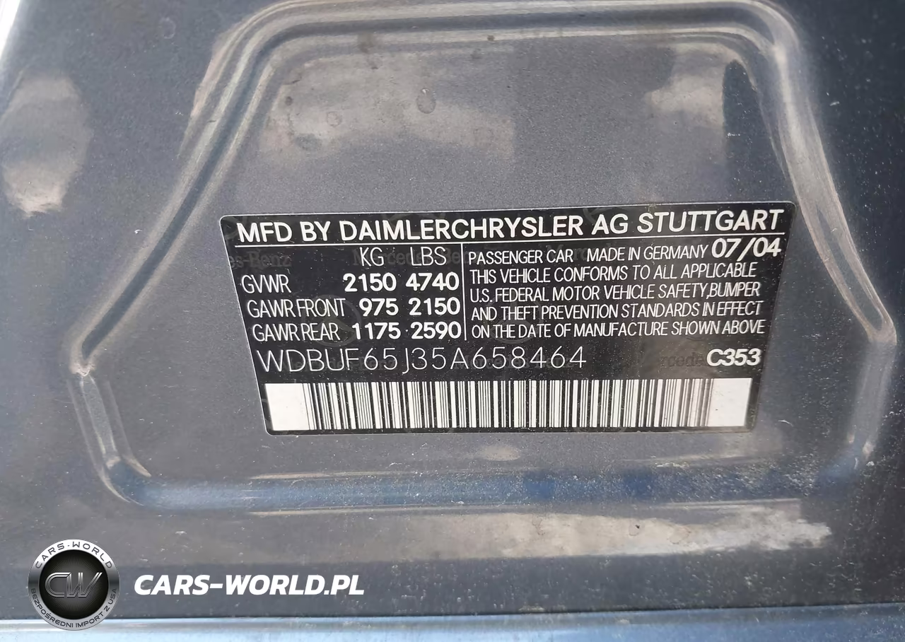 2005 Mercedes-Benz E 320 VIN:WDBUF65J35A658464 - 9