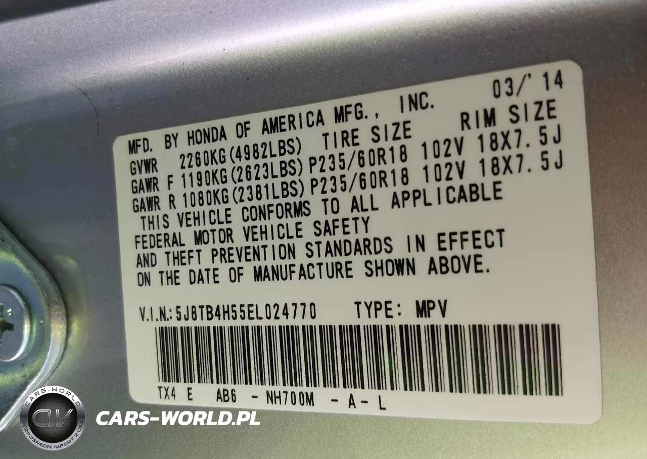 2014 Acura Rdx VIN:5J8TB4H55EL024770 - 9