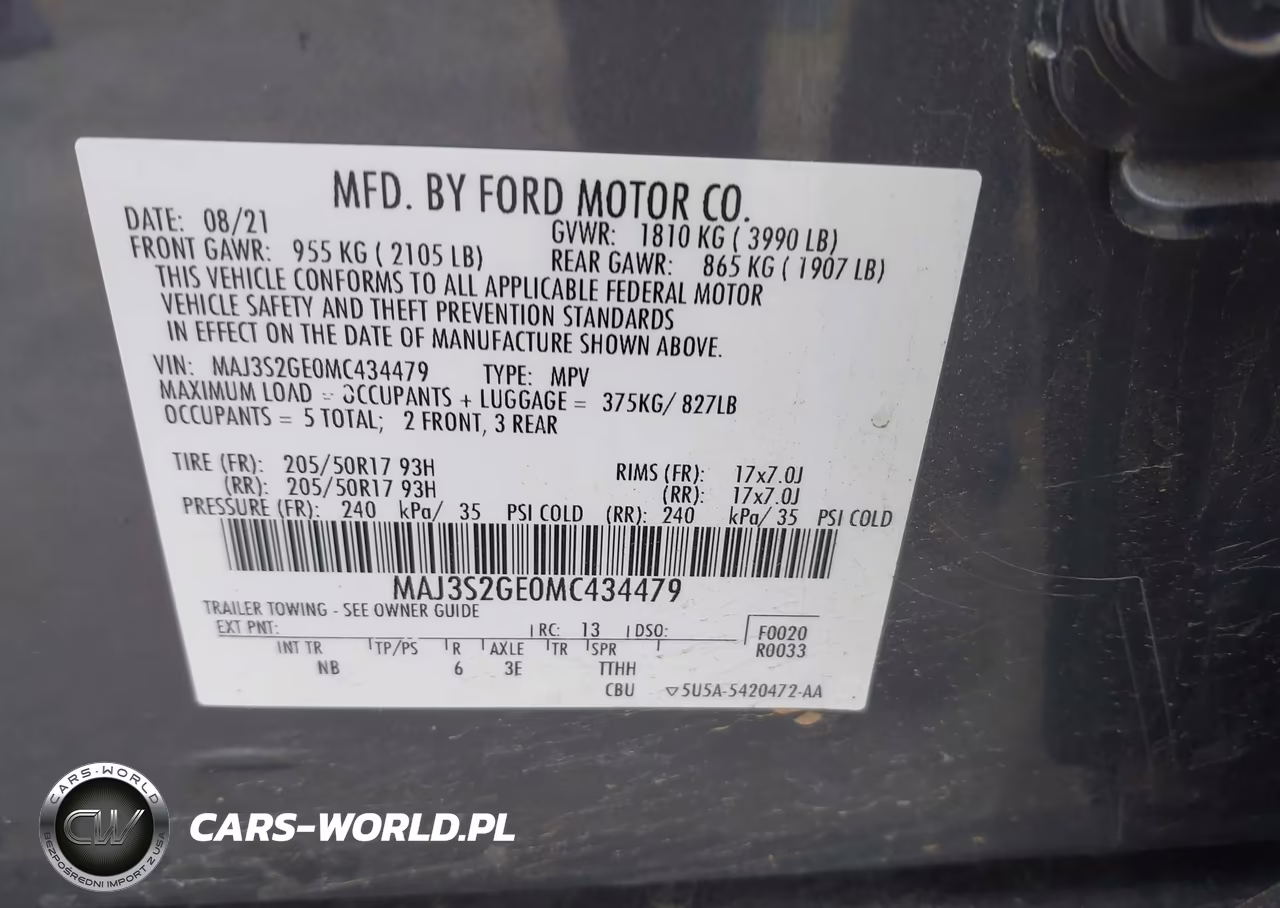2021 Ford Ecosport Se VIN:MAJ3S2GE0MC434479 - 9