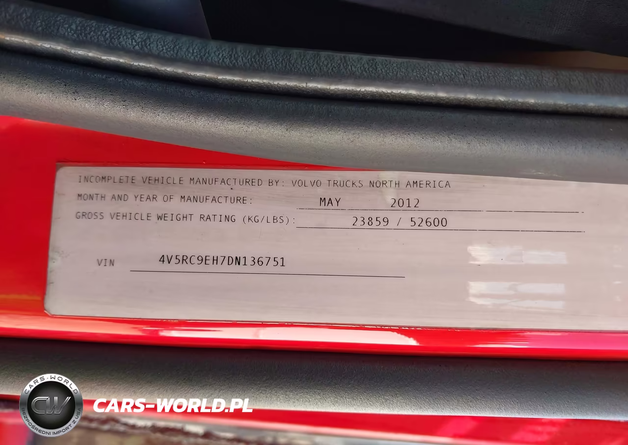 2013 Volvo Vah VIN:4V5RC9EH7DN136751 - 9