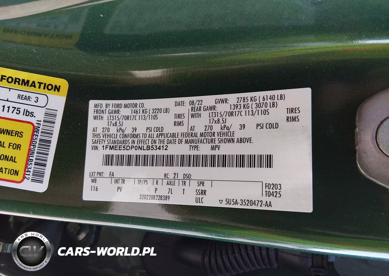 2022 Ford Bronco Wildtrak VIN:1FMEE5DP0NLB53412 - 9