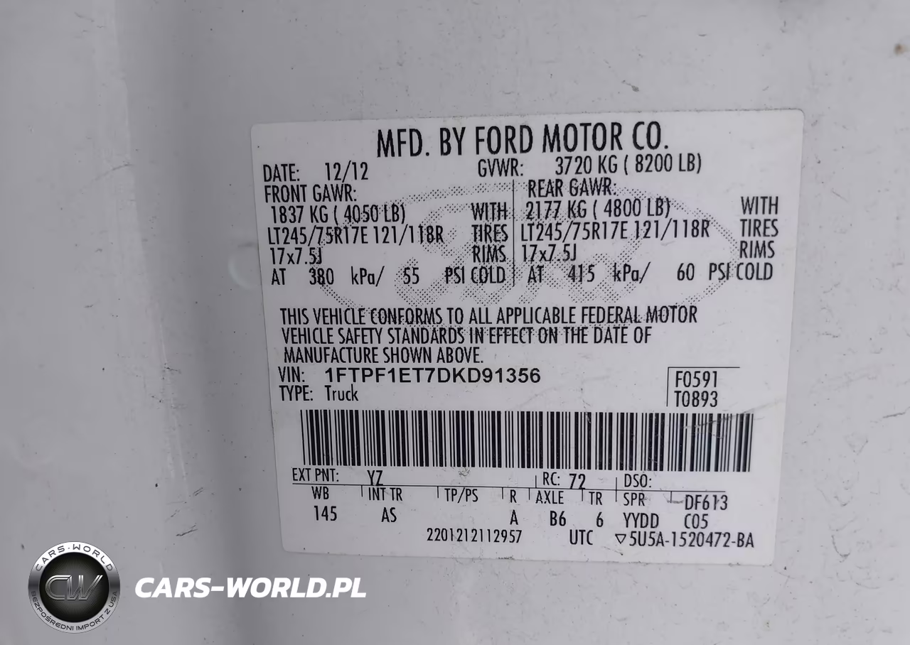 2013 Ford F-150 Xl VIN:1FTPF1ET7DKD91356 - 9