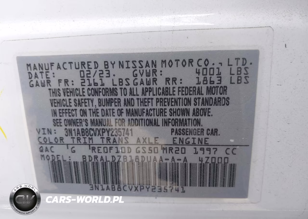 2023 Nissan Sentra Sv Xtronic Cvt VIN:3N1AB8CVXPY235741 - 9