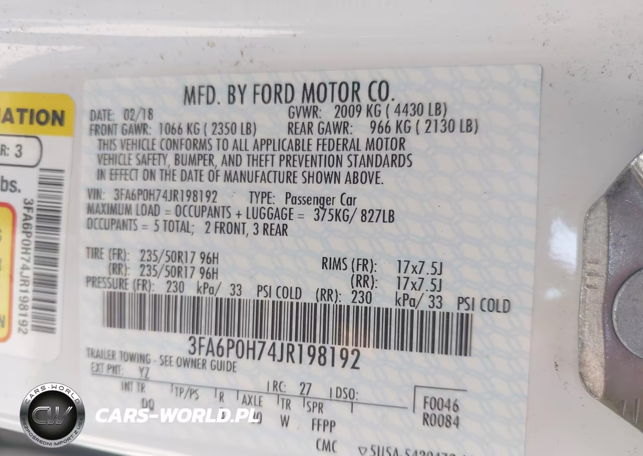 2018 Ford Fusion Se VIN:3FA6P0H74JR198192 - 9