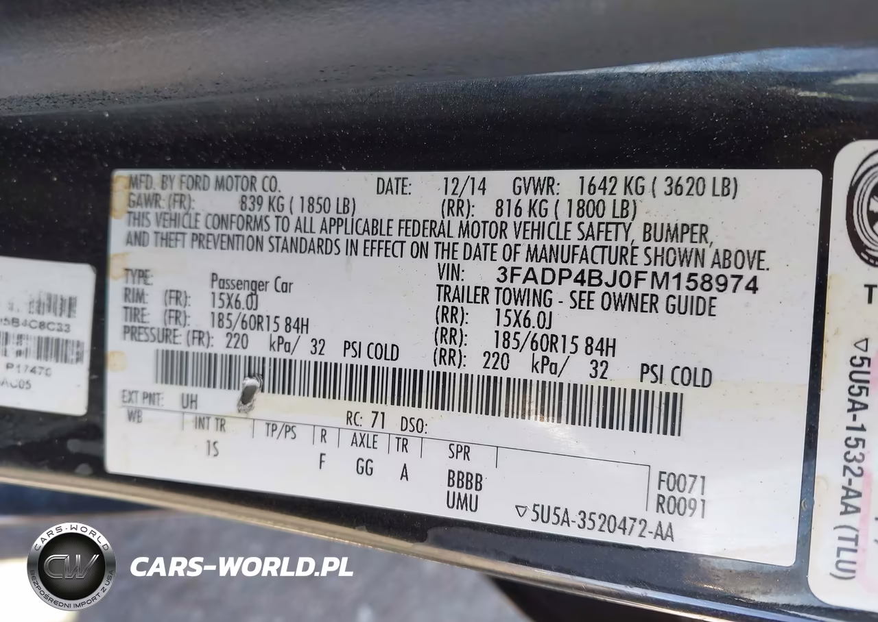 2015 Ford Fiesta Se VIN:3FADP4BJ0FM158974 - 9
