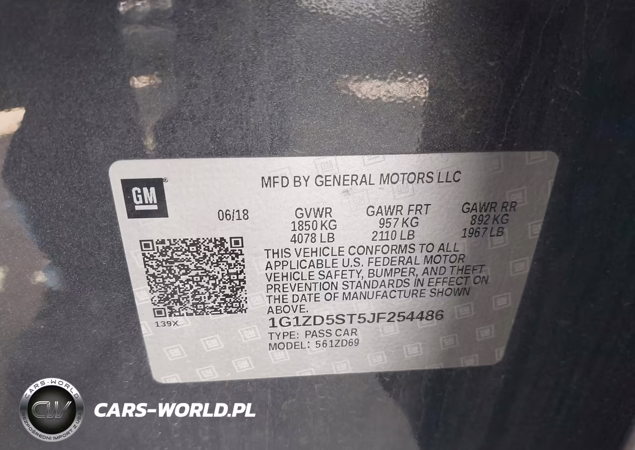 2018 Chevrolet Malibu Lt VIN:1G1ZD5ST5JF254486 - 9