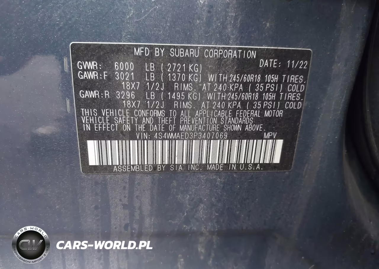 2023 Subaru Ascent Premium 7-Passenger VIN:4S4WMAED3P3407069 - 9