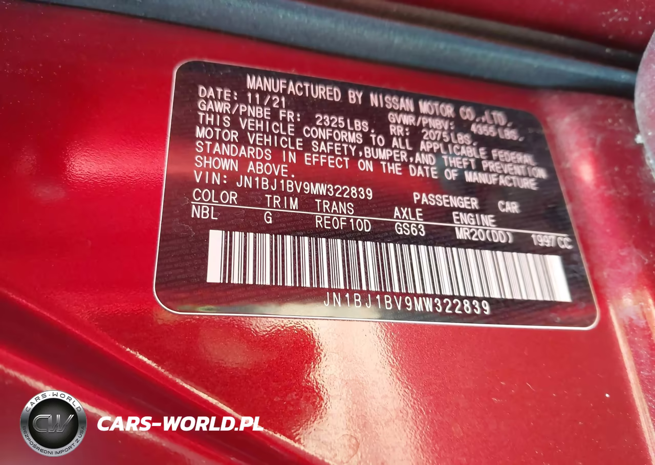 2021 Nissan Rogue Sport Sv Fwd Xtronic Cvt VIN:JN1BJ1BV9MW322839 - 9