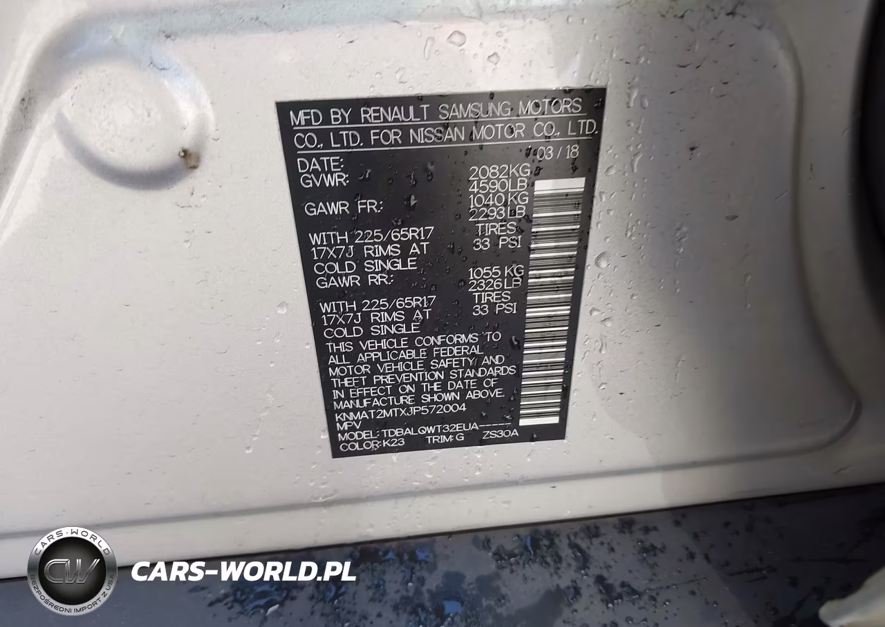2018 Nissan Rogue Sv VIN:KNMAT2MTXJP572004 - 9