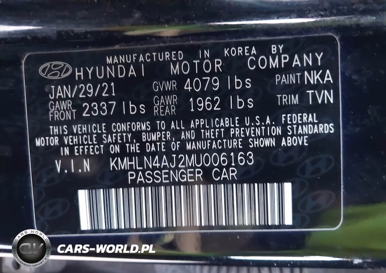 2021 Hyundai Elantra Hybrid Limited VIN:KMHLN4AJ2MU006163 - 9