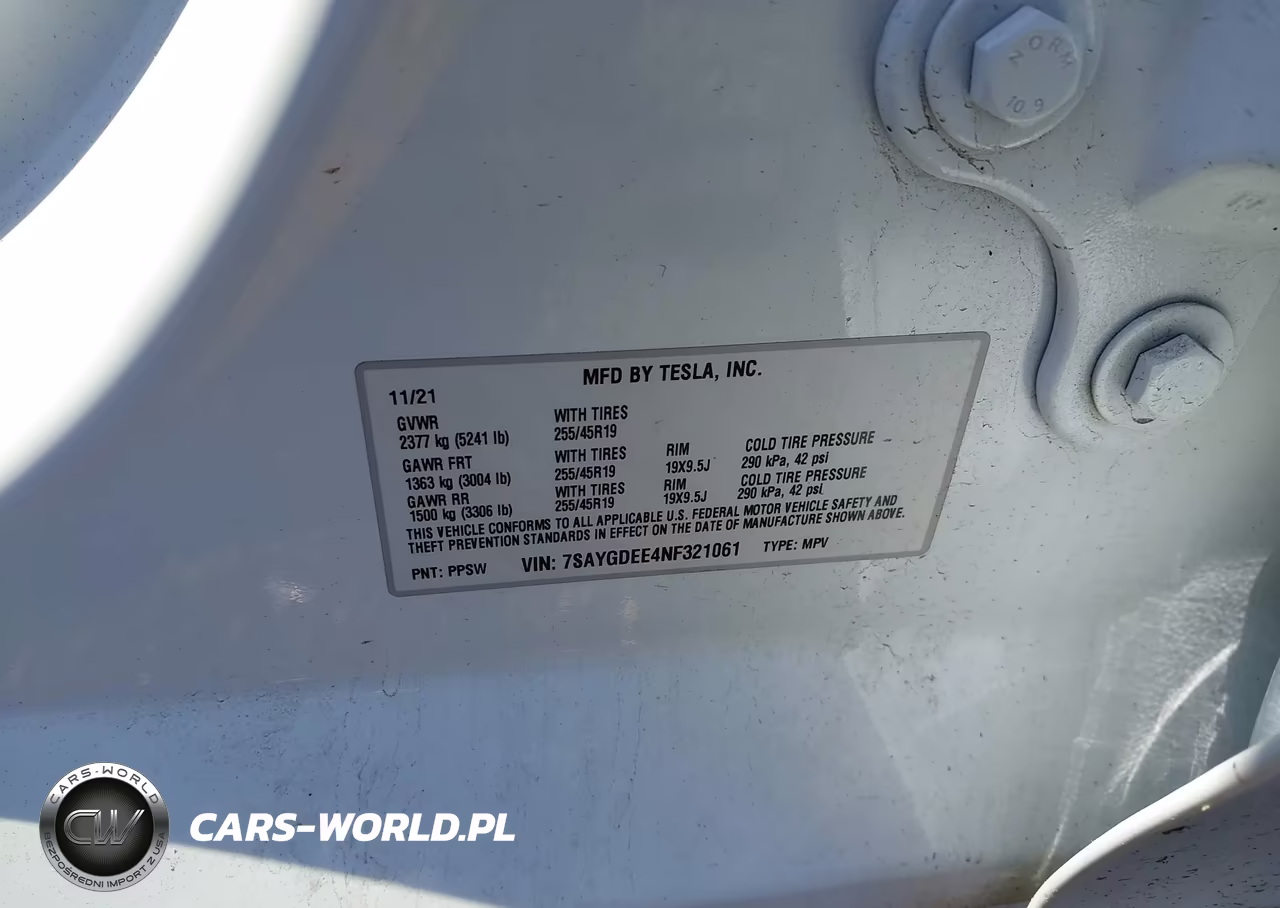 2022 Tesla Model Y Long Range Dual Motor All-Wheel Drive VIN:7SAYGDEE4NF321061 - 9