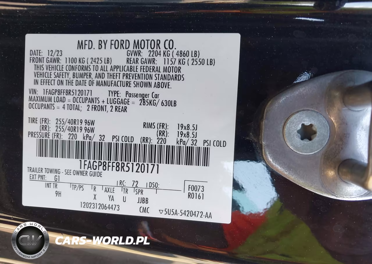 2024 Ford Mustang Gt Premium VIN:1FAGP8FF8R5120171 - 9